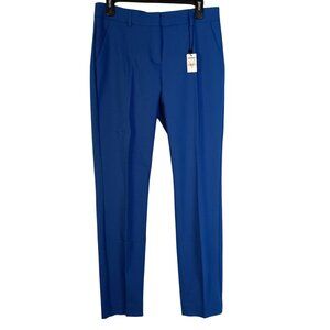 Express Columnist Ankle Pants 8L Royal Blue Mid Rise Stretch NWT